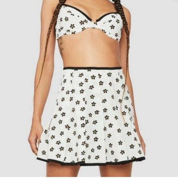 NWT For Love & Lemons Daisy Brenda Underwire Floral Bralette Bra Top Size L - Picture 8 of 8